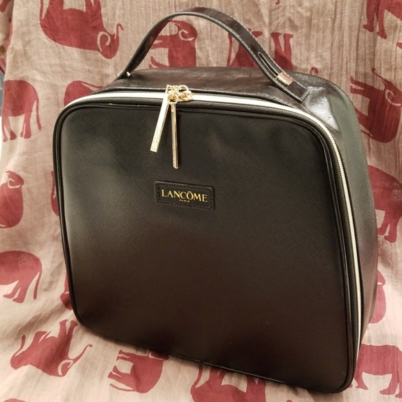 Lancome Handbags - LANCOME large black cosmetic bag